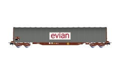 Jouef HJ6333 - H0 - Schiebeplanenwagen Evian, Ep. IV-V